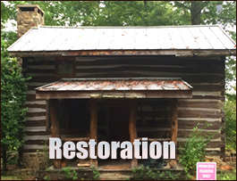 Historic Log Cabin Restoration  Spotsylvania County, Virginia